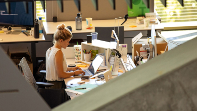 Woman in office environment