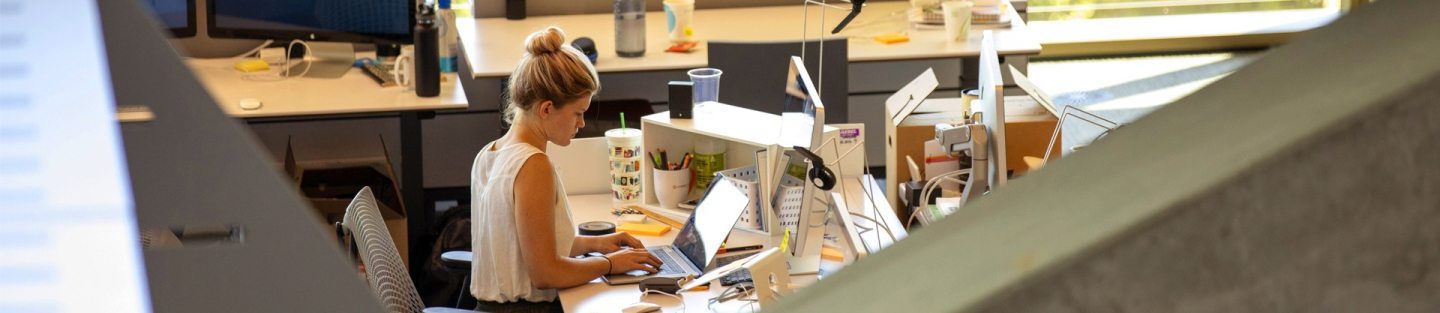 Woman in office environment